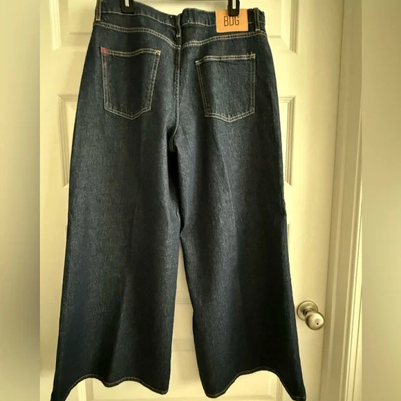 NWOT BDG Classic Blue Denim wide leg Jeans in dark wash - Picture 8 of 8